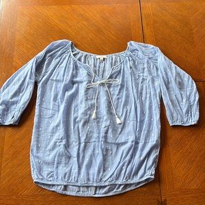 J Crew Blue Blouse